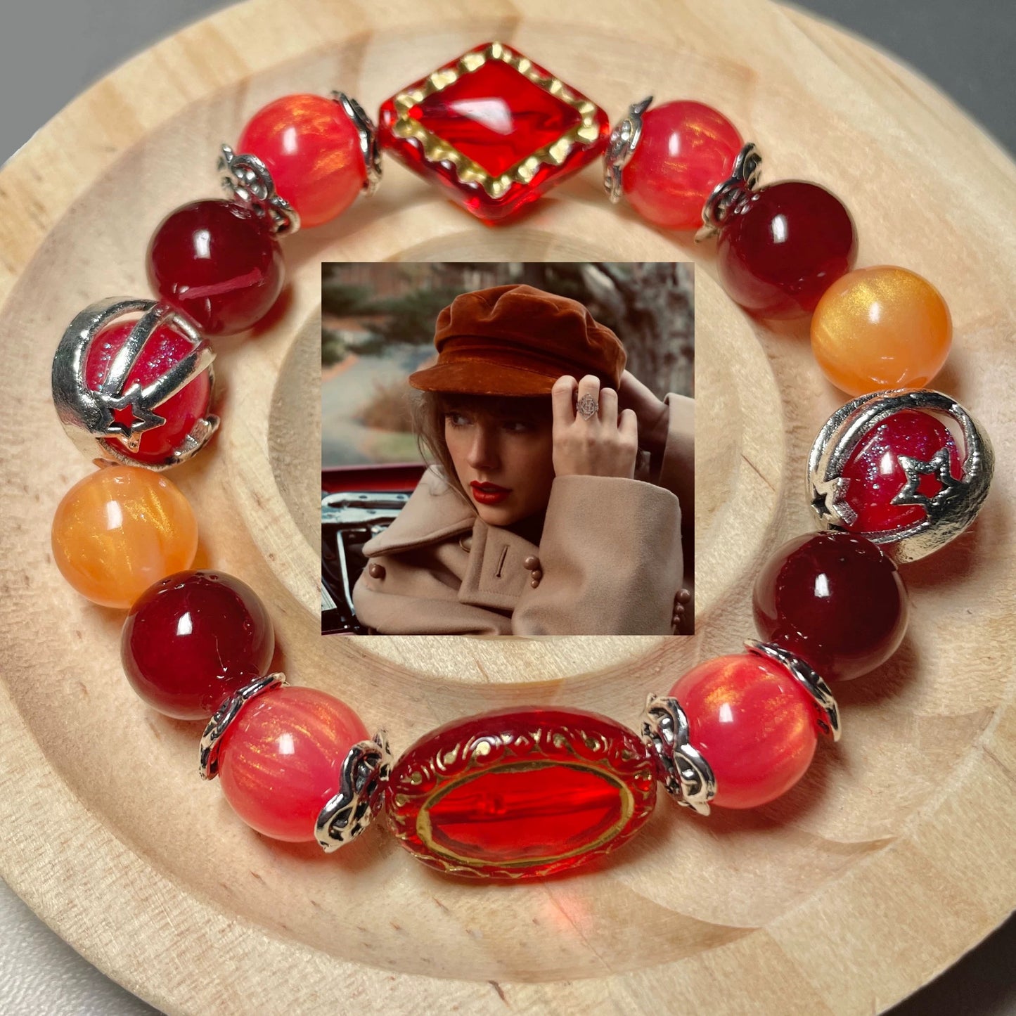 Original design and handmade-Taylor Swift friendship bracelet-“RED" album