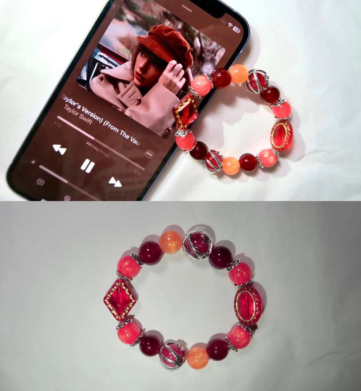 Original design and handmade-Taylor Swift friendship bracelet-“RED" album